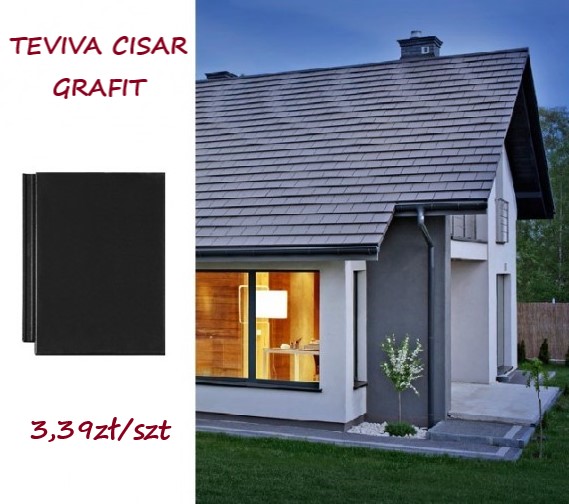 Wyprzedaż dachówki Teviva Cisar grafit !